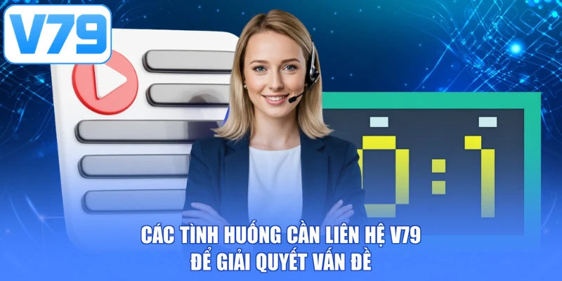 Các tình huống cần liên hệ V79 để giải quyết vấn đề